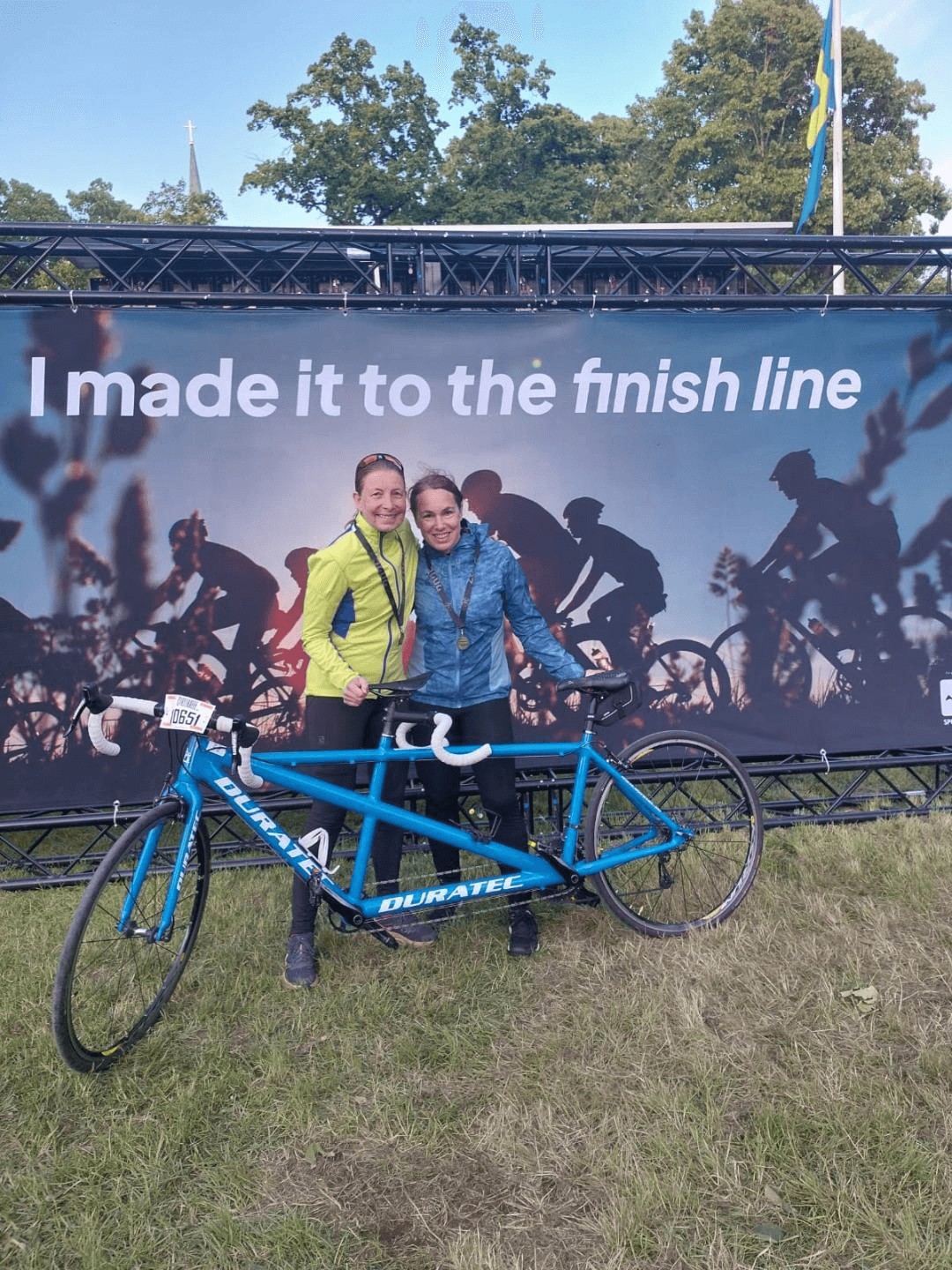 Bild på paratriathlet hos Triathlon Väst